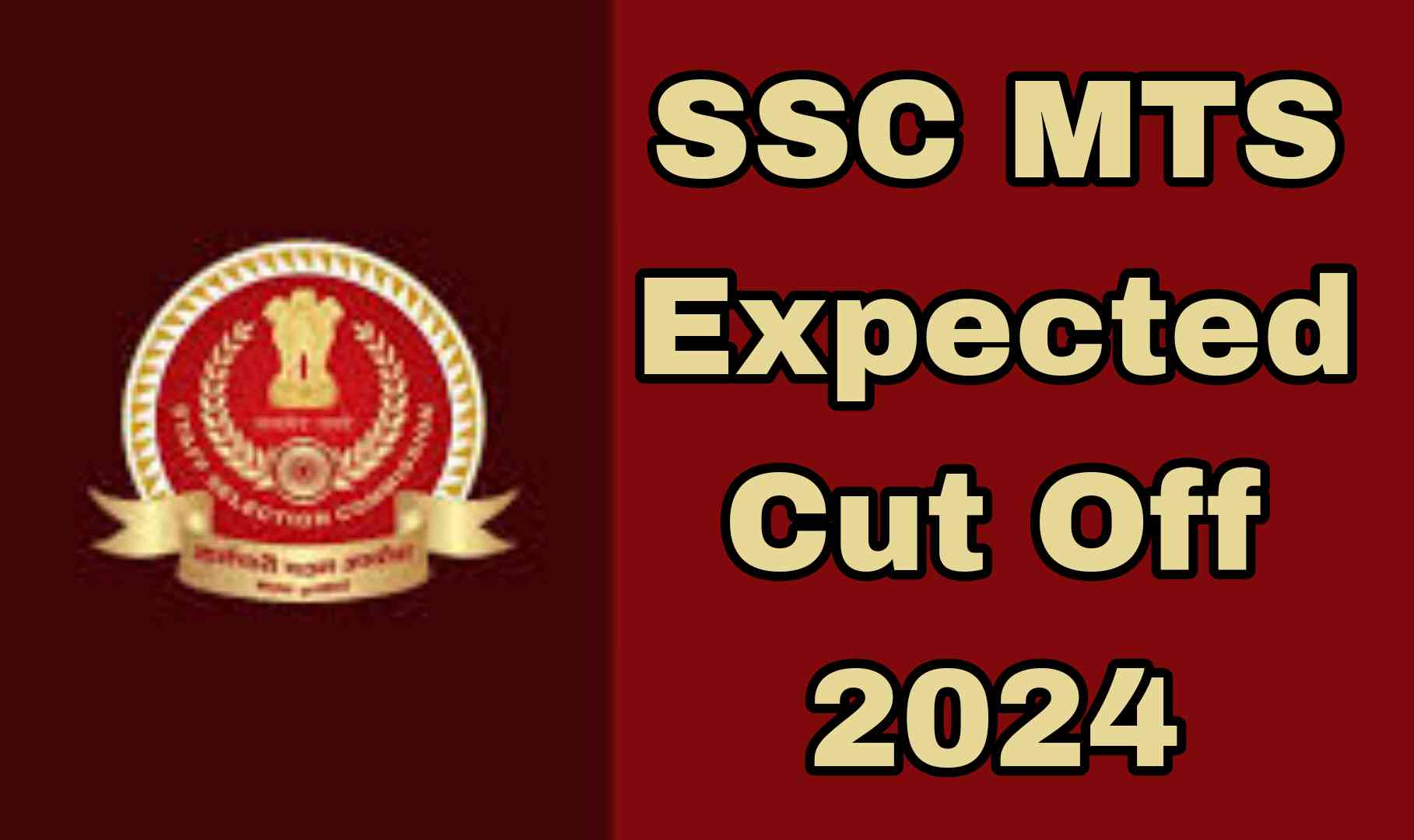 SSC MTS Expected Cut Off 2024